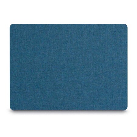 United Visual Products Corkboard, Fabric, Blk/Blu, 3 Door, 72 x 36" UV306-BLACK-BLSPRU